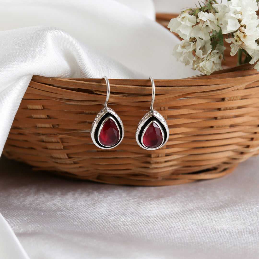 Drop Shape Ruby Hooks