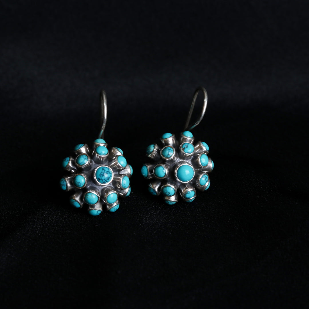 Spike Hydro Turquoise Earrings