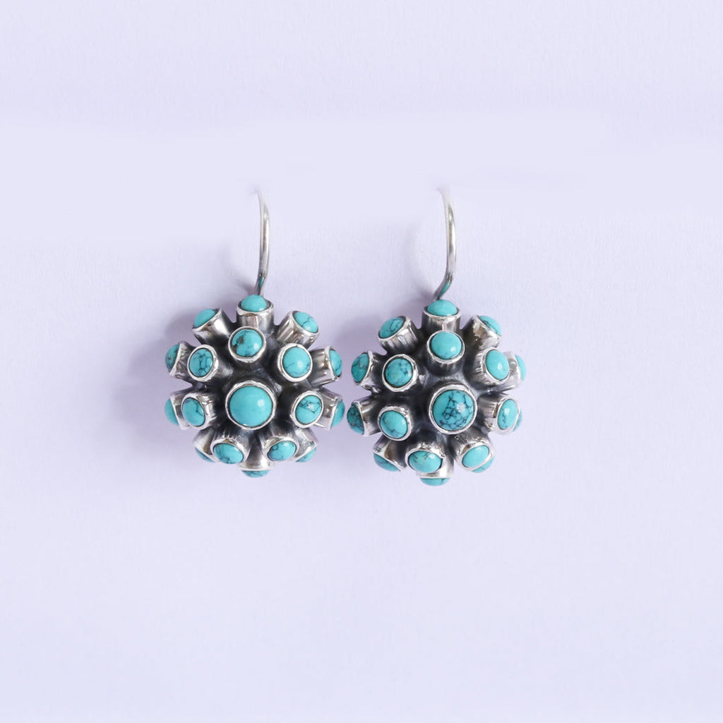 Spike Hydro Turquoise Earrings