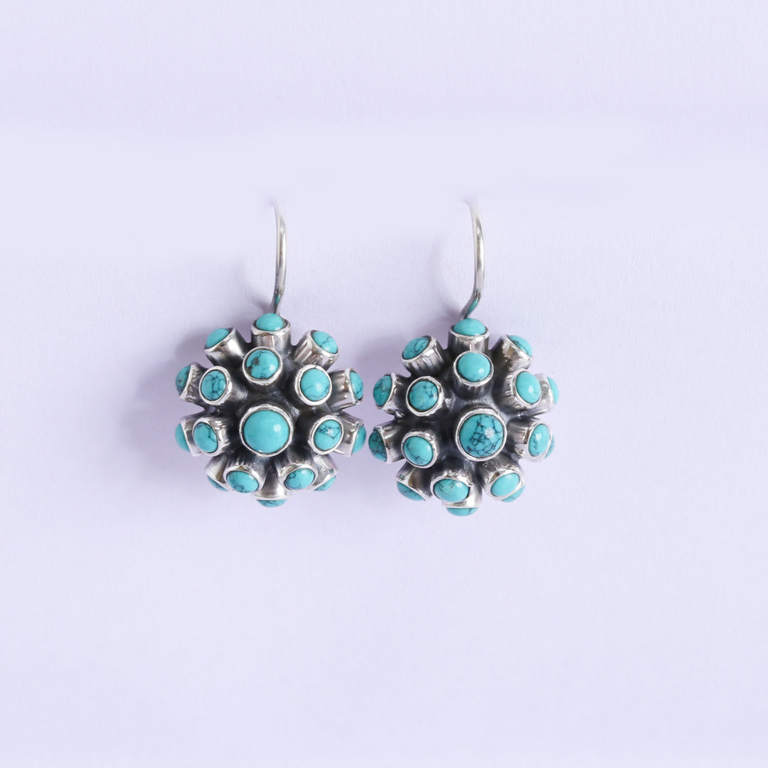 Spike Hydro Turquoise Earrings